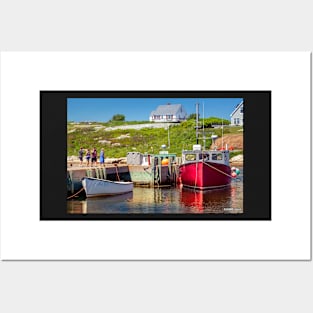 Fishing Boat Harbout Mist Posters and Art